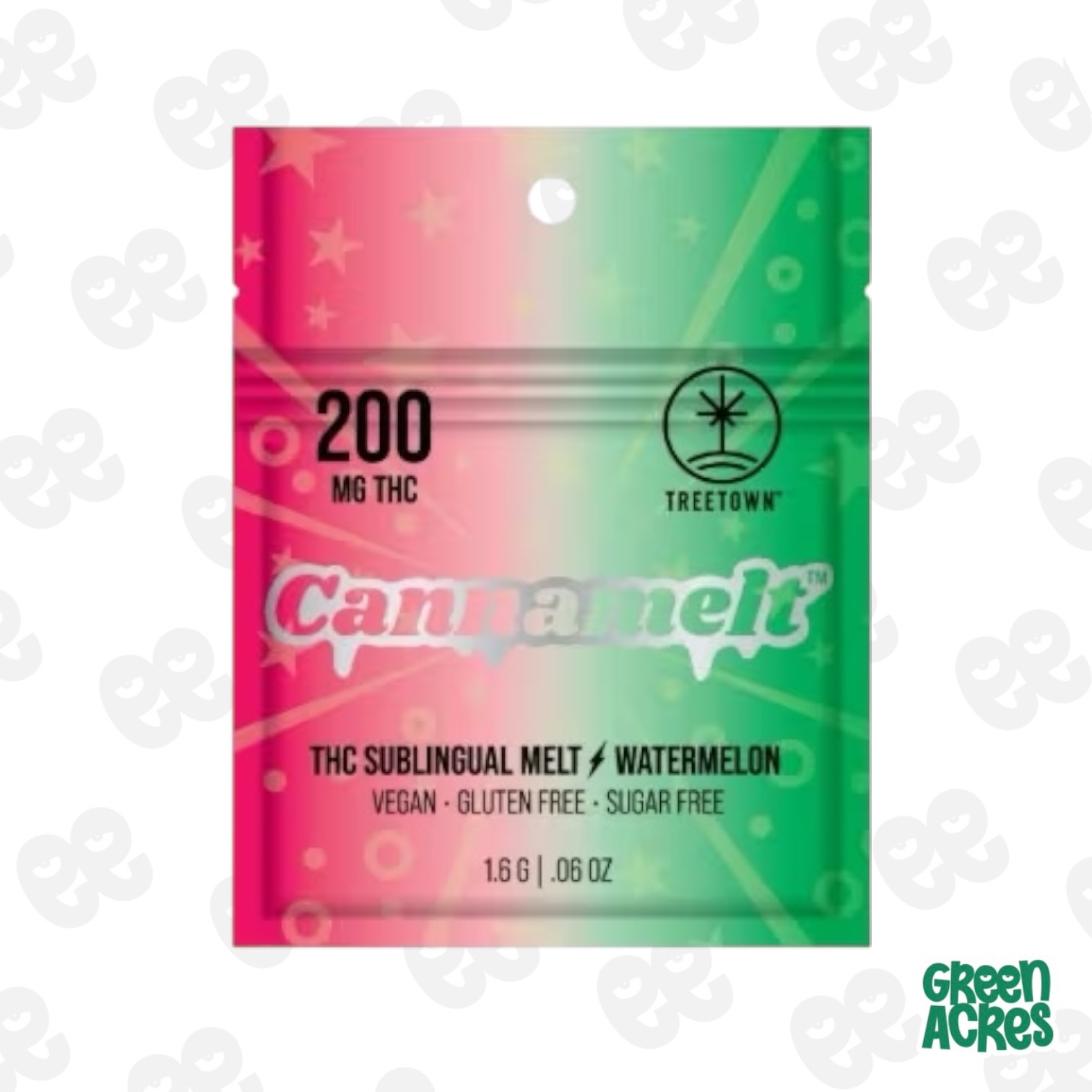 Photograph of product: Tree Town: Watermelon 200MG Canna Melt Gummies