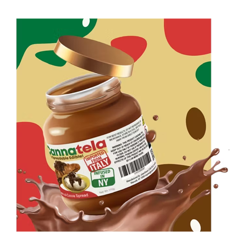 Photograph of product: Cannatella | Hazelnut Cocoa Spread 100MG