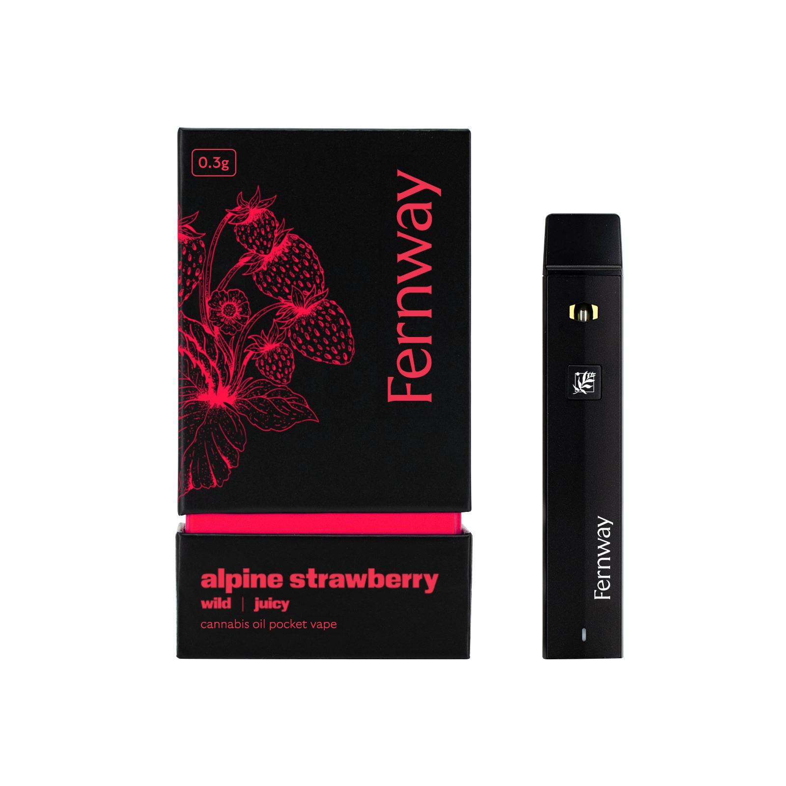 Photograph of product: Fernway l Alpine Strawberry Traveler Vape Pen (Disposable) l