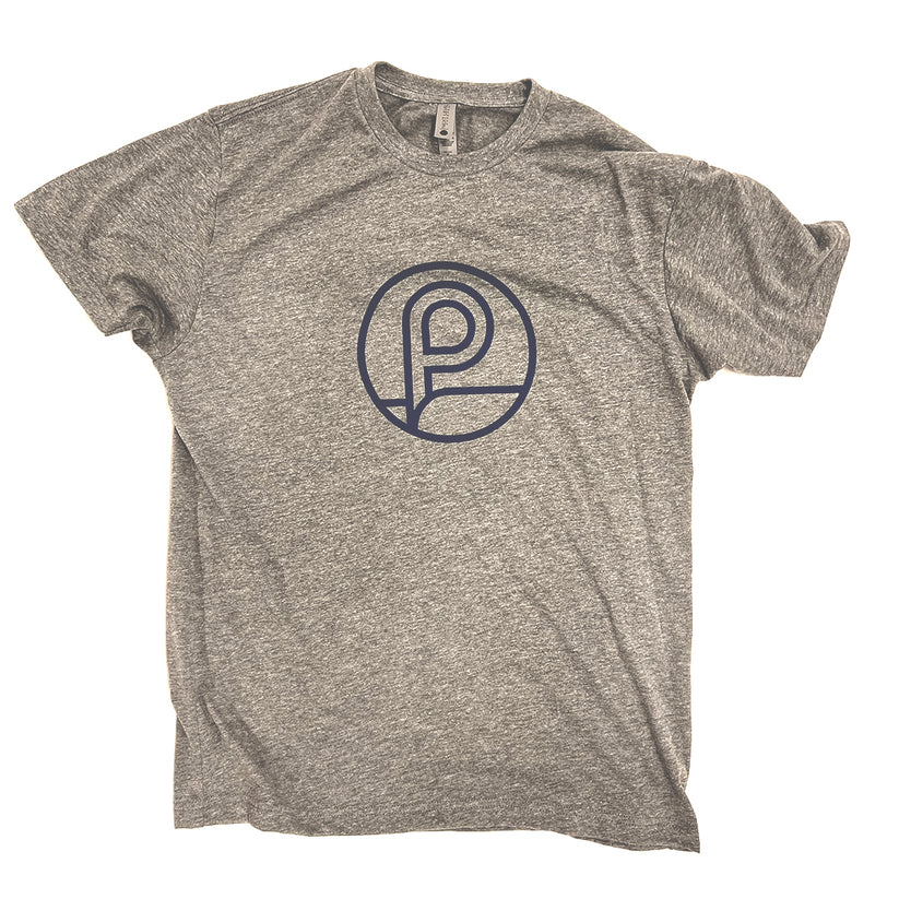 Photograph of product: T-Shirt | Grey | Blue P Coin | XL