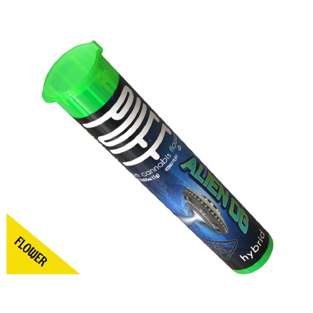 Photograph of product: Puff Preroll 1g - Alien OG (H)