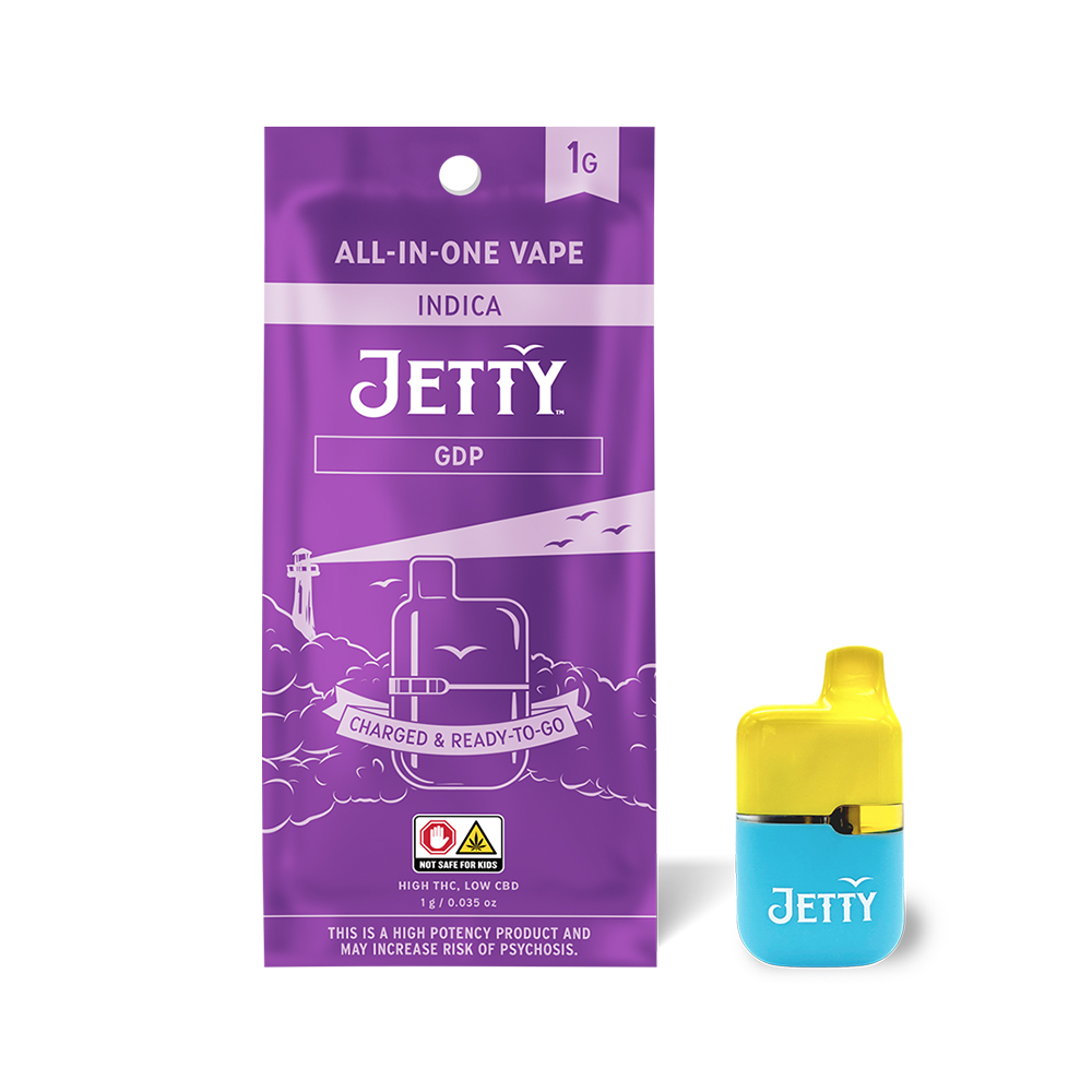 Photograph of product: Jetty Vape Mini Tank AIO - GDP (Oui'd)