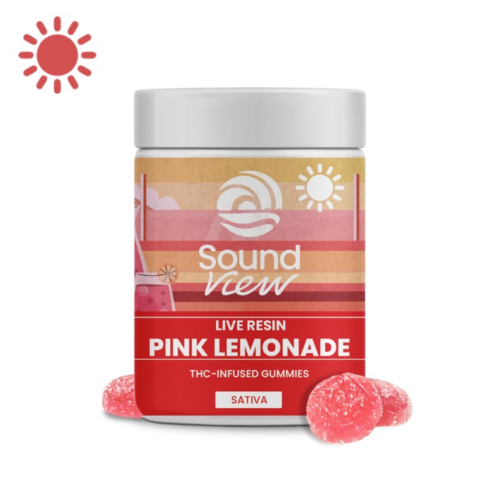 Photograph of product: Gummies | SoundView Live Resin Pink Lemonade | 20pk | 00121