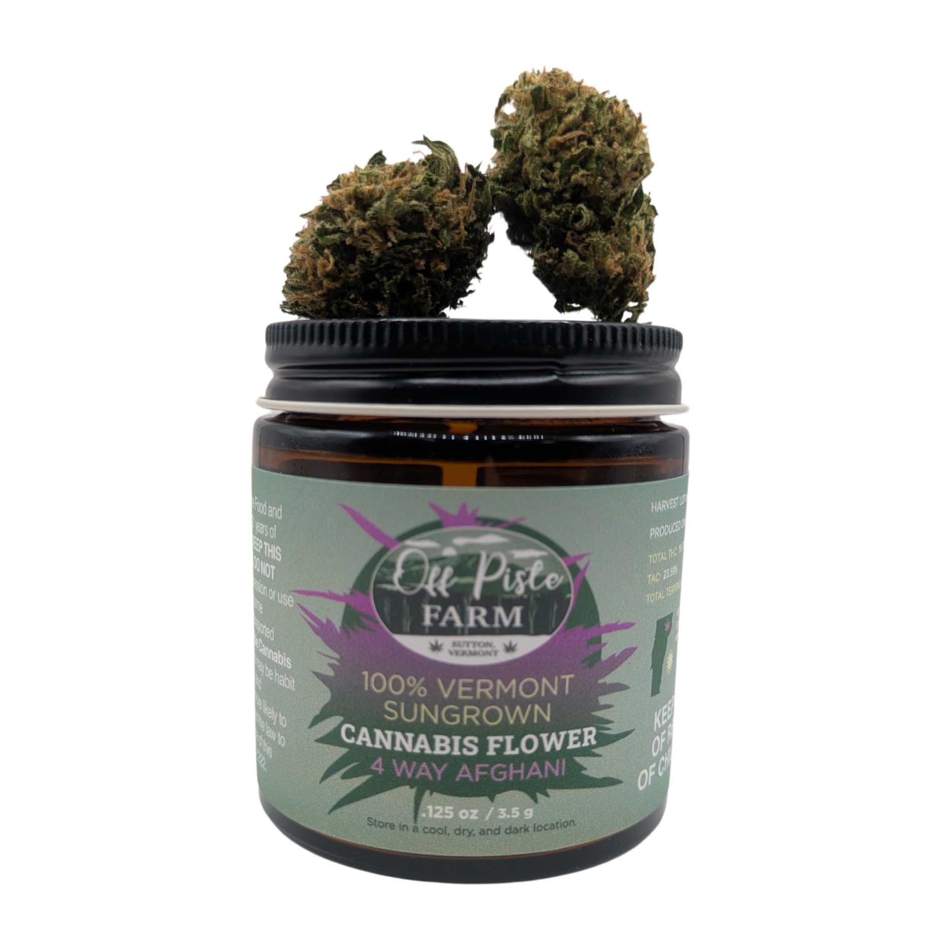 Photograph of product: Afghani | 1/8 Outdoor Flower | - 3.5g