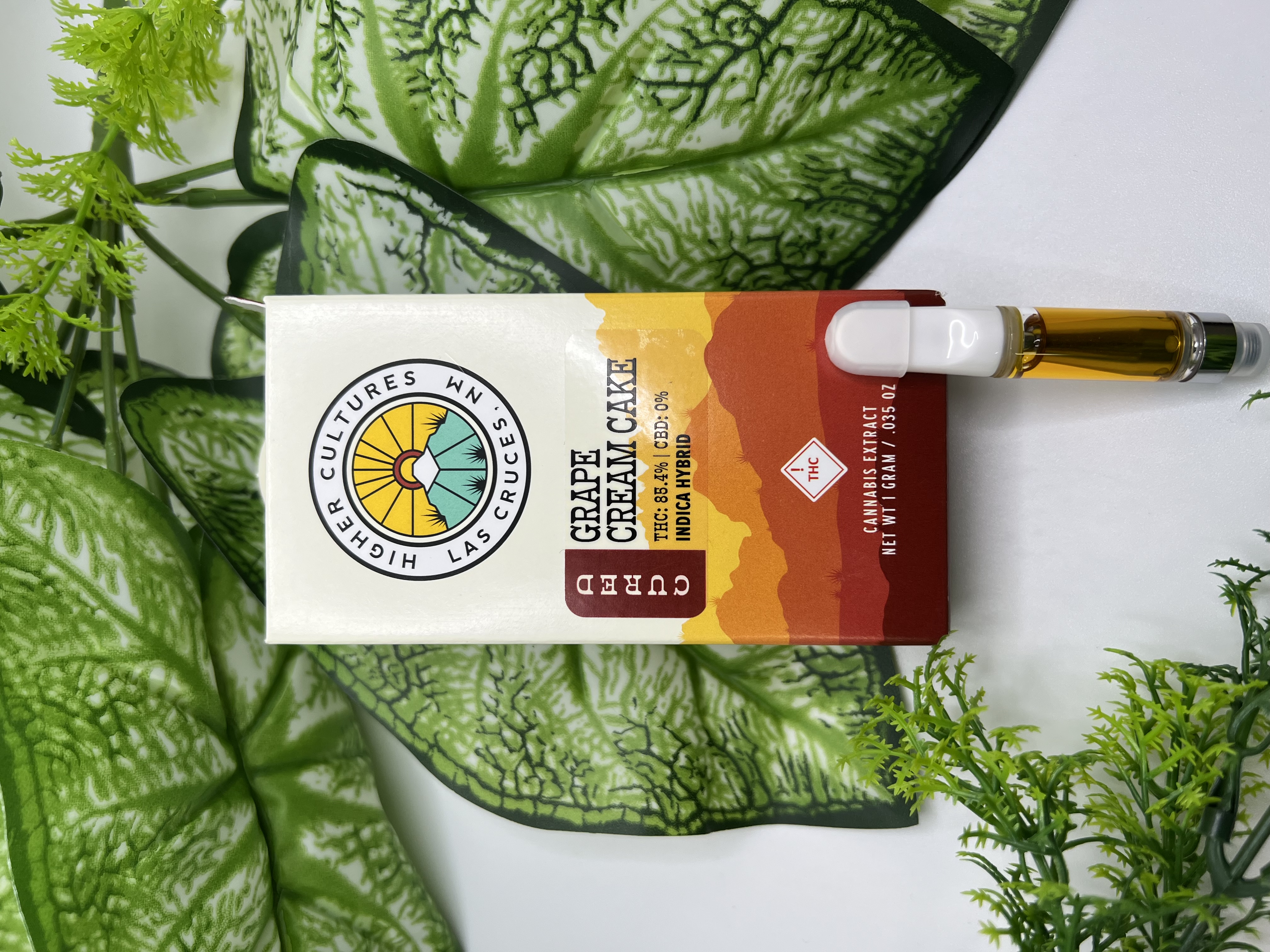 Photograph of product: Higher Cultures - Grape Cream Cake - 1g Cured Cartridge