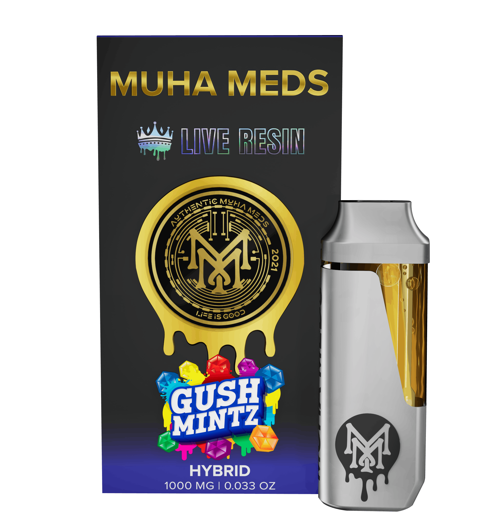 Photograph of product: GUSH MINTZ 1G LIVE RESIN ALL IN ONE - 1 G