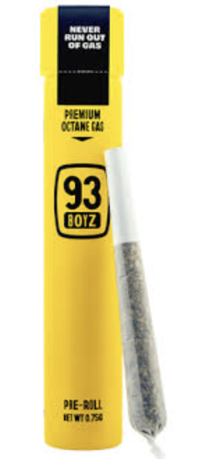 Photograph of product: 93 BOYZ CADDI RAINBOWS PRE-ROLL .75G