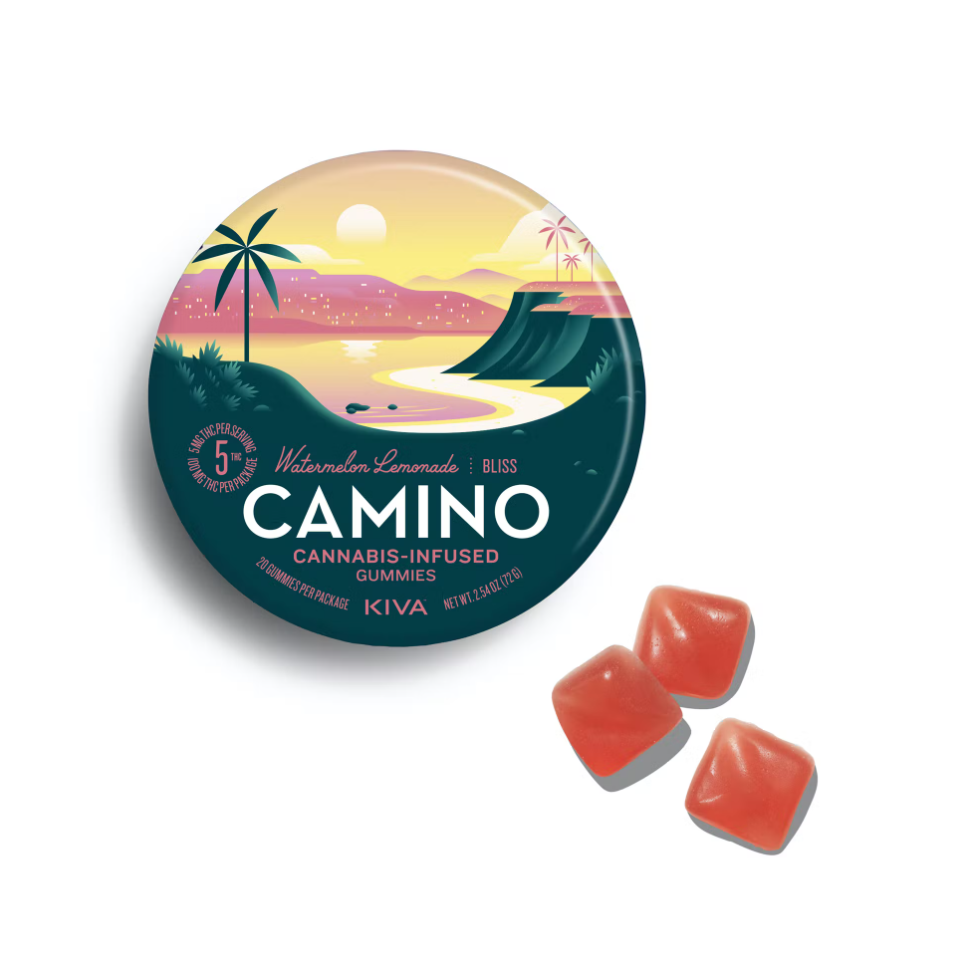 Photograph of product: Camino Watermelon Lemonade Gummies 100mg 20pk