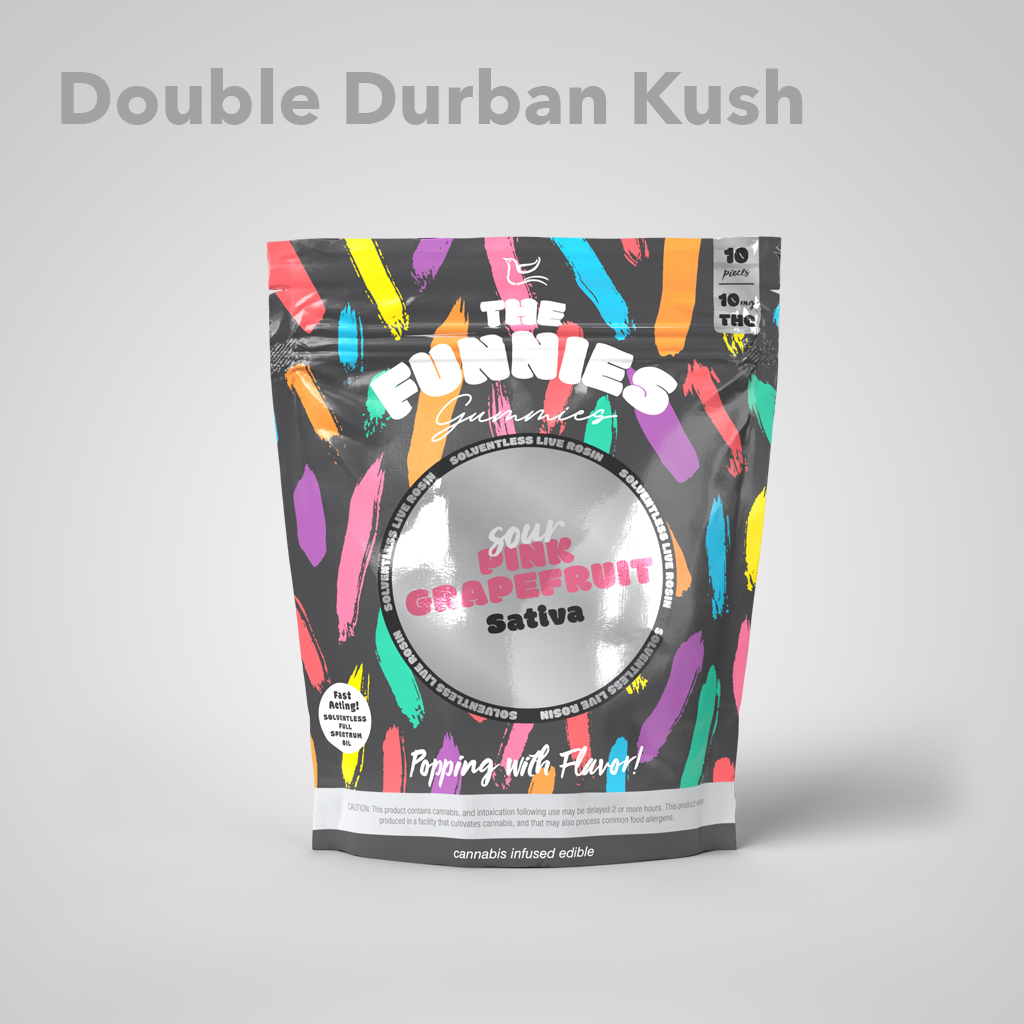 Photograph of product: SOUR PINK GRAPEFRUIT LIVE ROSIN GUMMIES | 10PK | 100MG