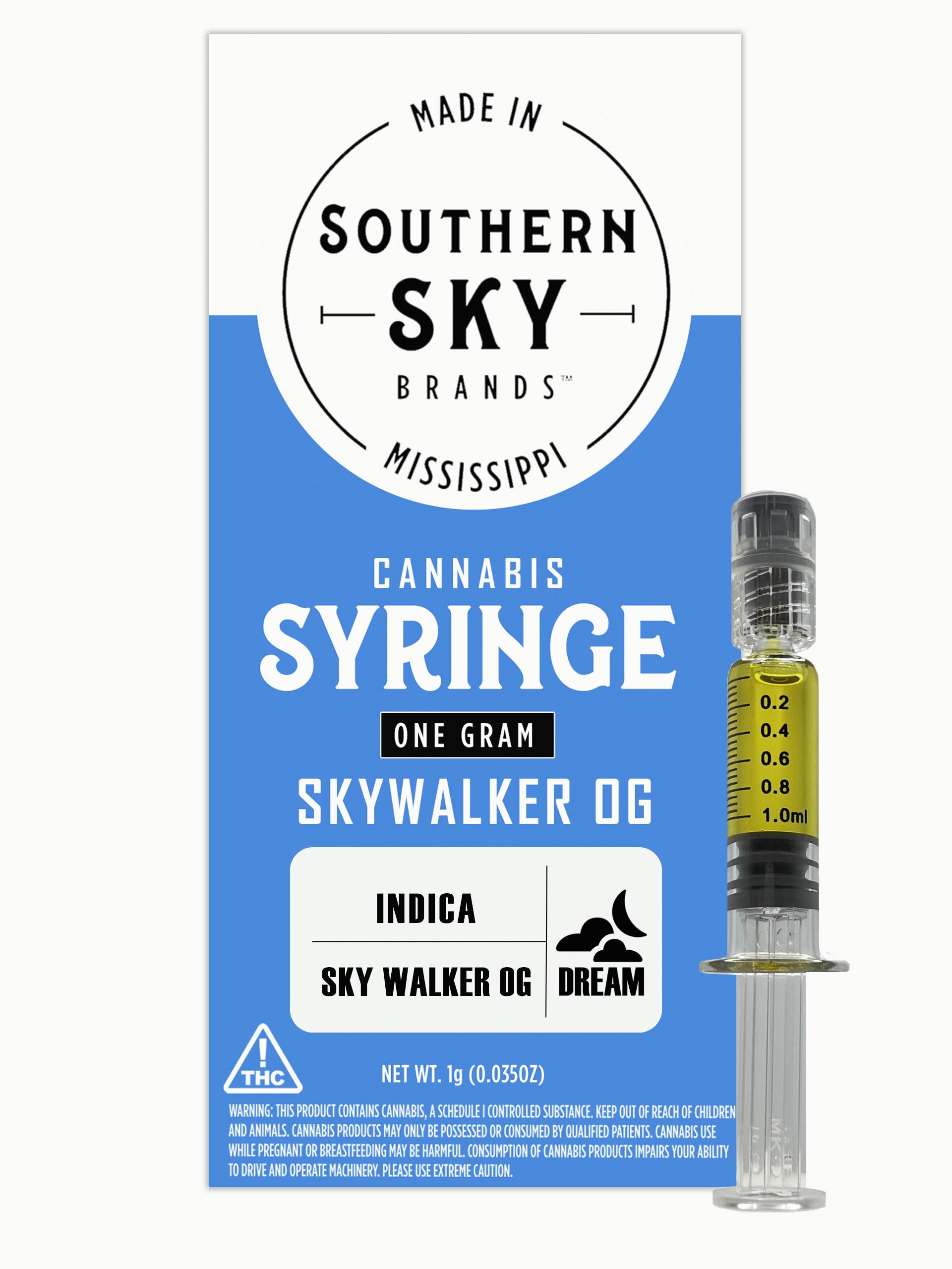 Photograph of product: Southern Sky | 1g | Skywalker OG | Syringe