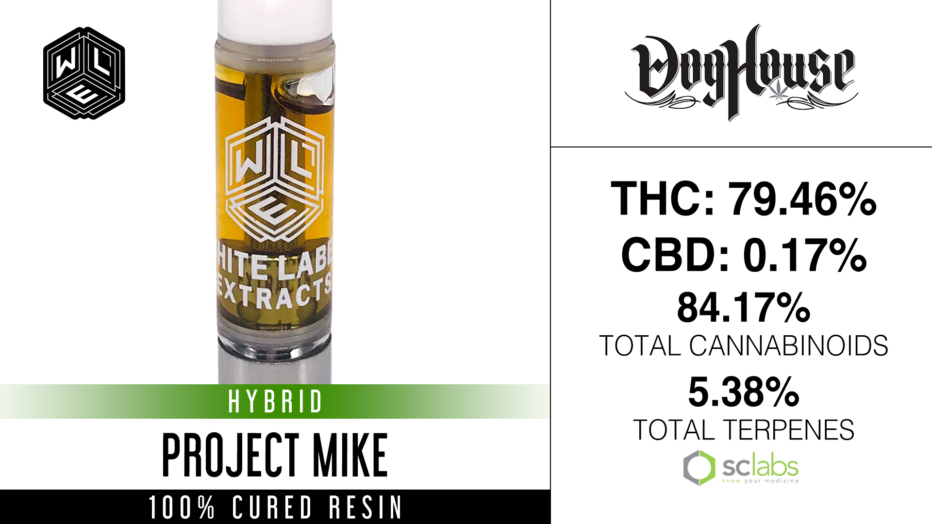 Photograph of product: WLE - Project Mike (H) - Cured Resin Cartridge 1g