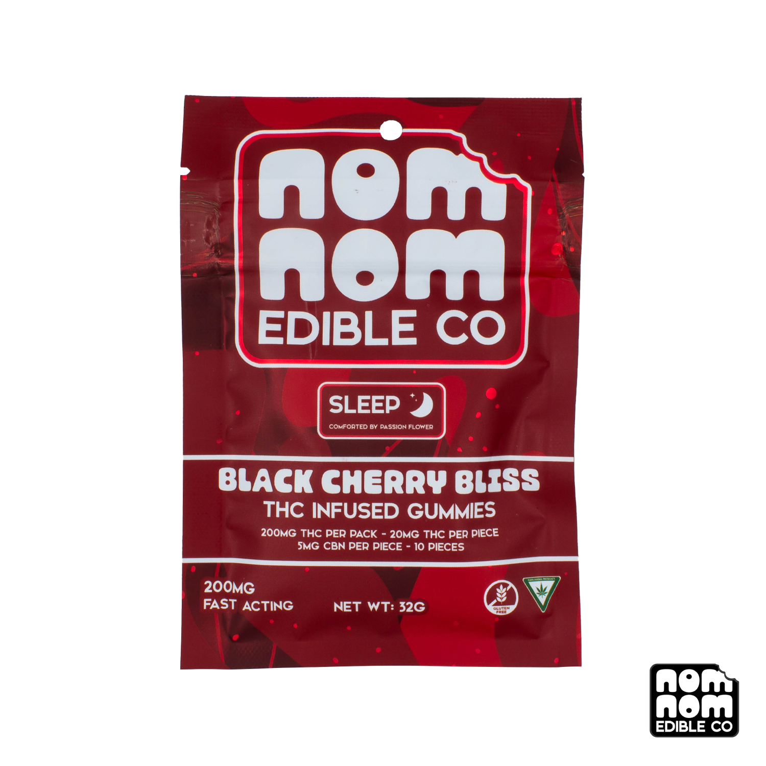 Photograph of product: Sleep Black Cherry Bliss Gummies | 200mg
