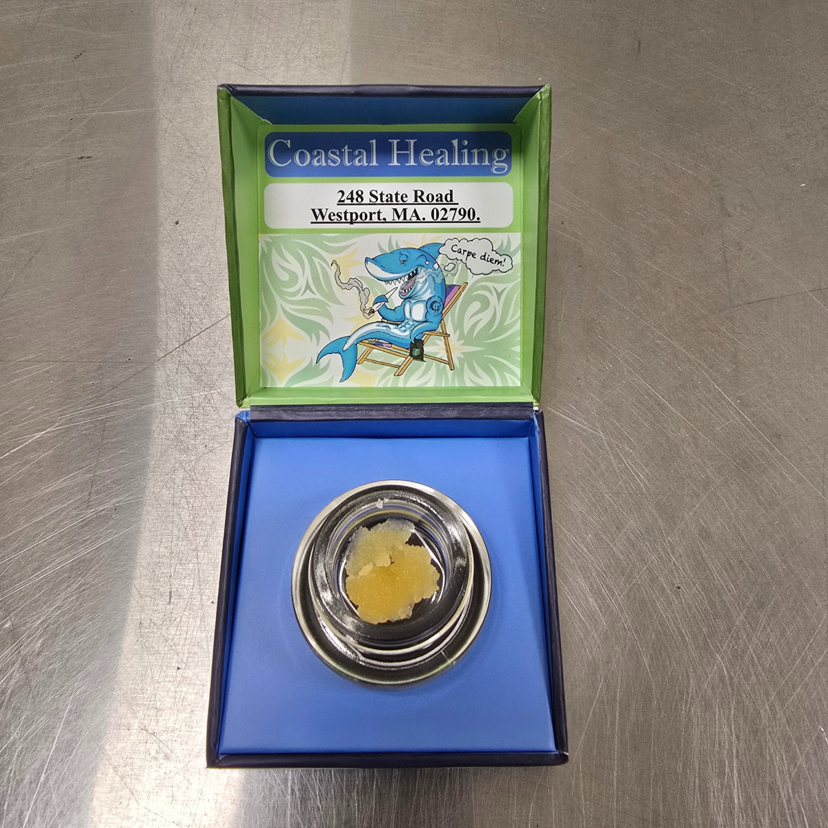 Photograph of product: Lemon Zephyr Cured Resin 1g