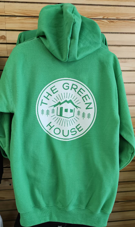 Photograph of product: Green House - Pullover Hoodie - Green - L
