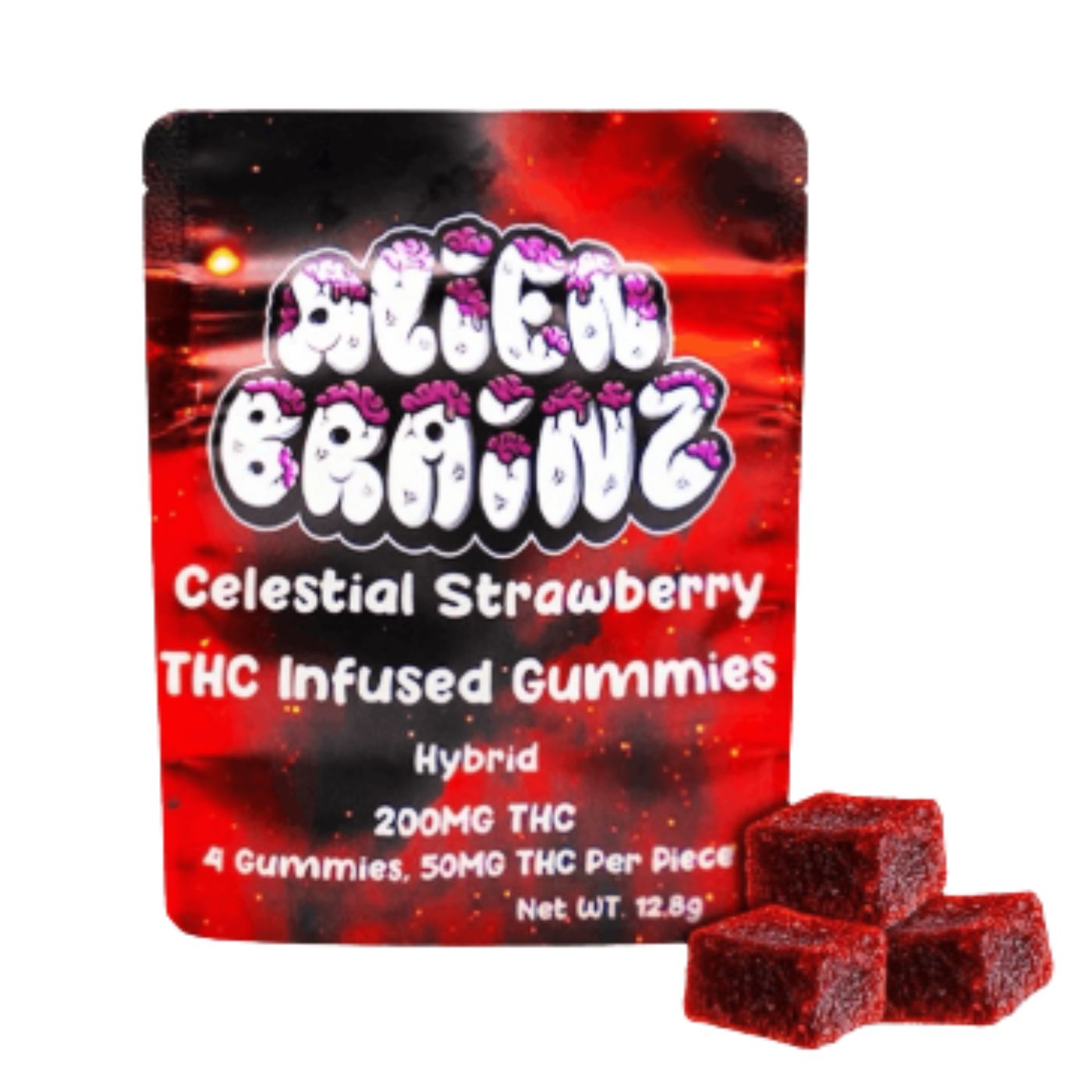 Photograph of Product: Alien Brainz - Strawberry 200mg