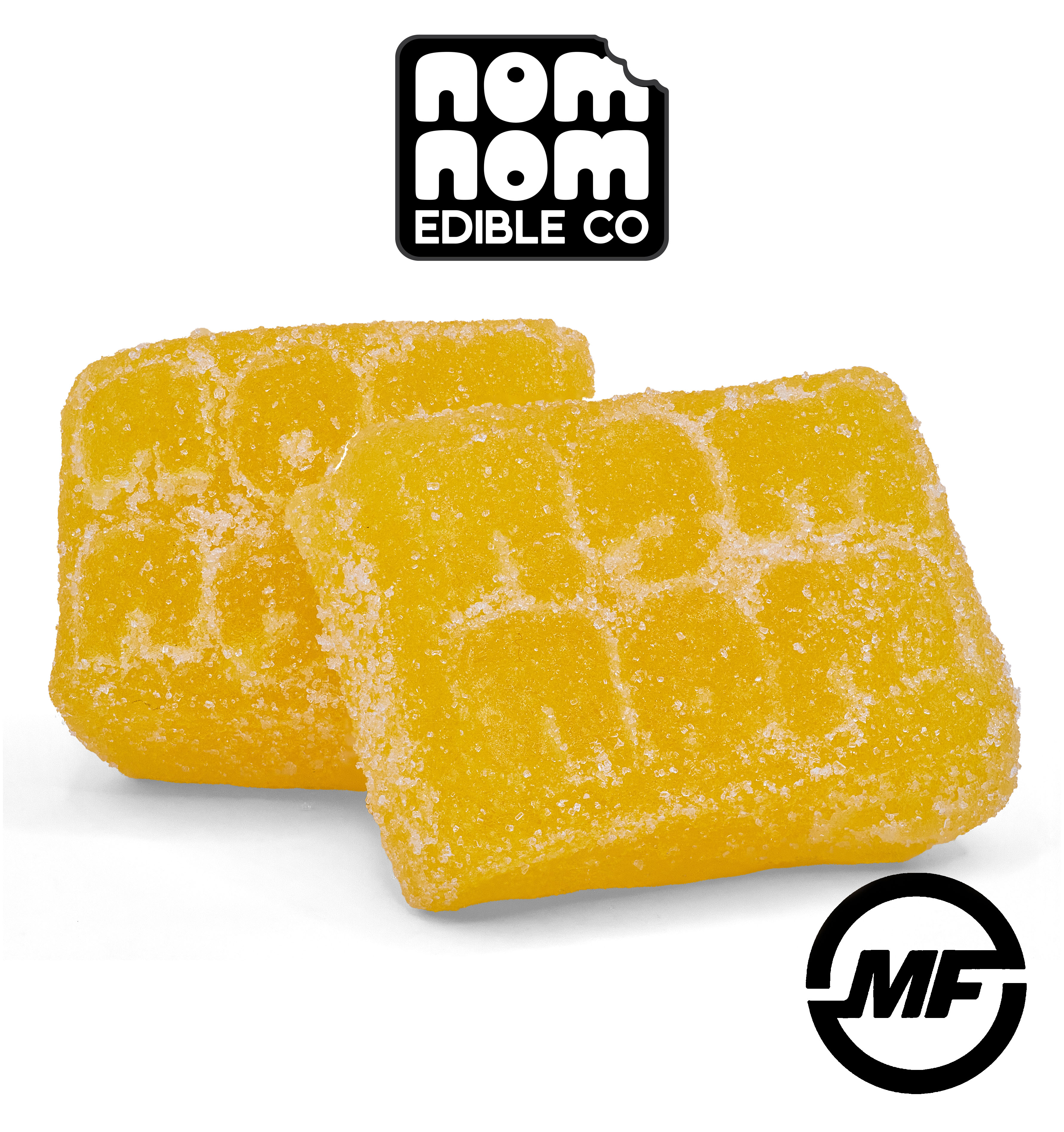 Photograph of Product: Nom Nom Edible Co. | Mucho Mango | 200mg Live Resin Gummies