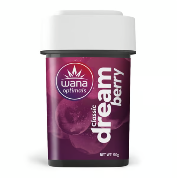Photograph of product: WAN | Classic Dreamberry Gummies | T92.8mg CBD393.8 CBN42mg CBG44mg | 00155 | 20pk | I