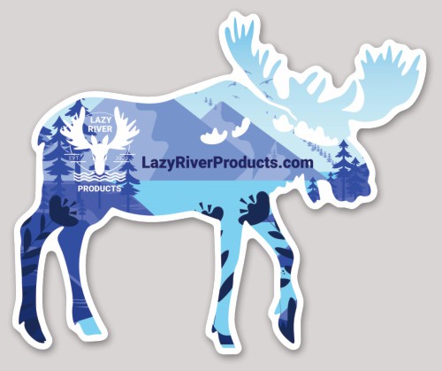 Photograph of product: Glossy Moose Die Cut Sticker (TAX INCLUDED)