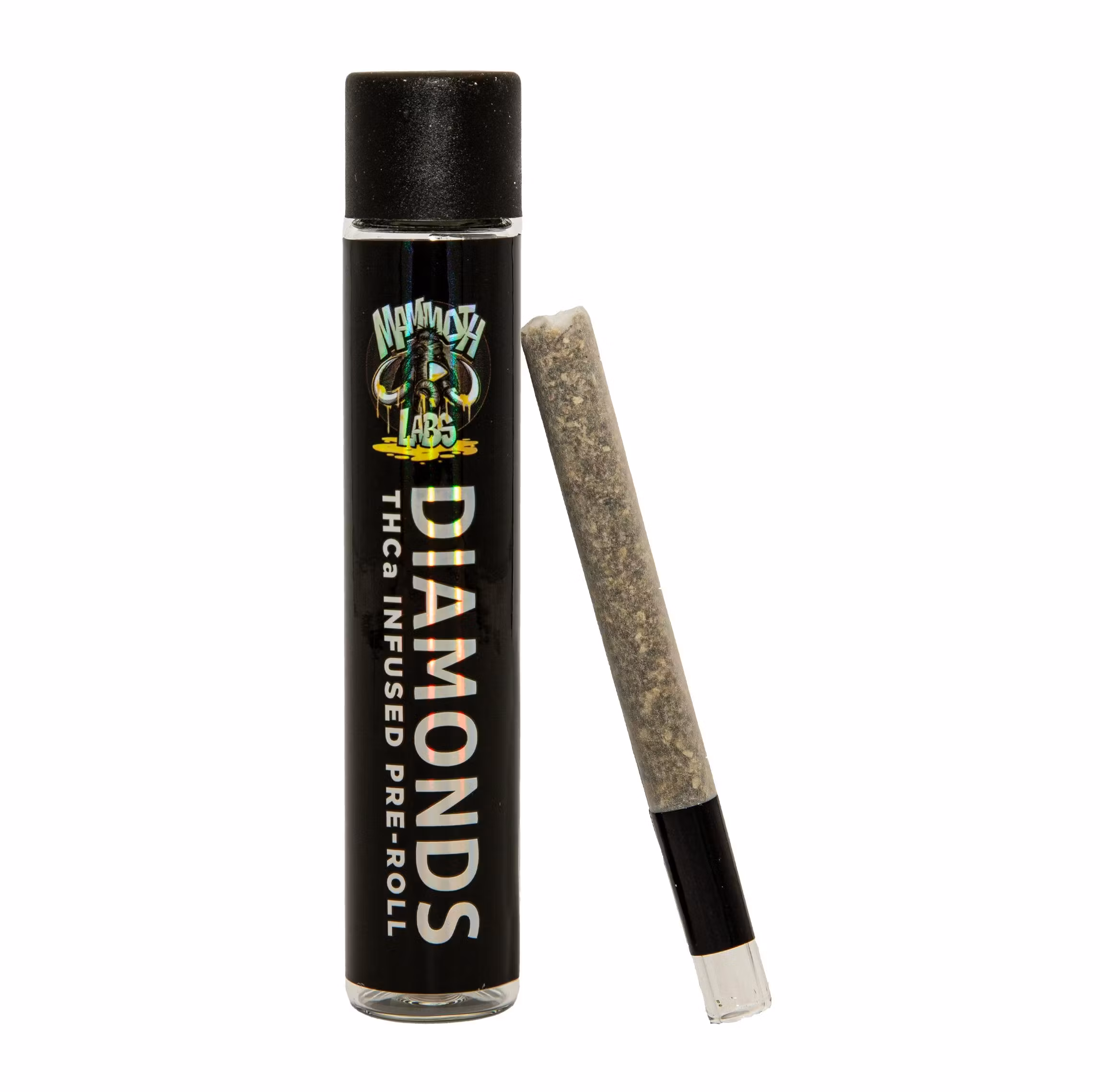 Photograph of product: Mammoth Labs | MJ Mints Diamond Infused Pre-Roll 1g