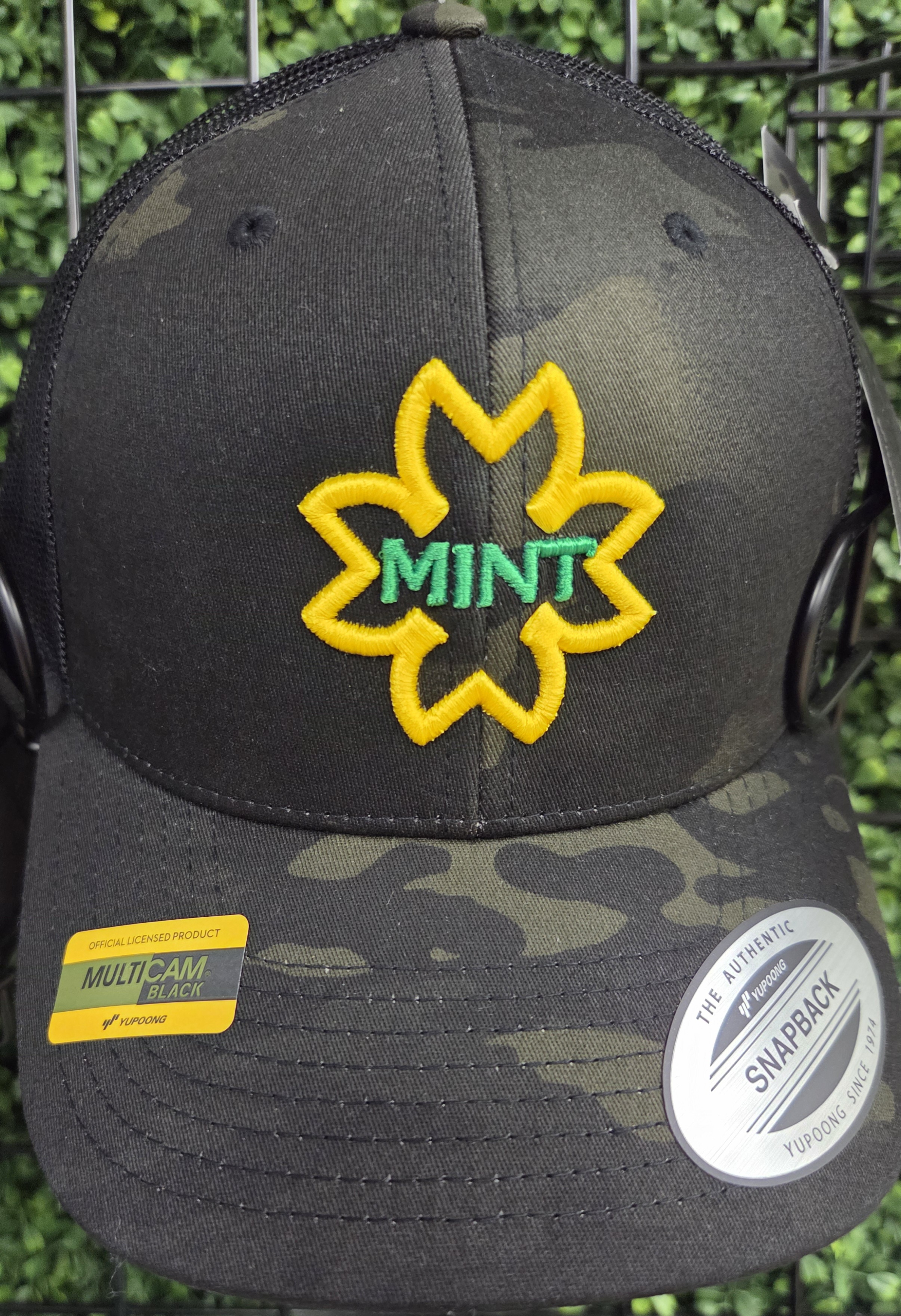 Photograph of product: Mint - Flat Bill Hat - Green Camo