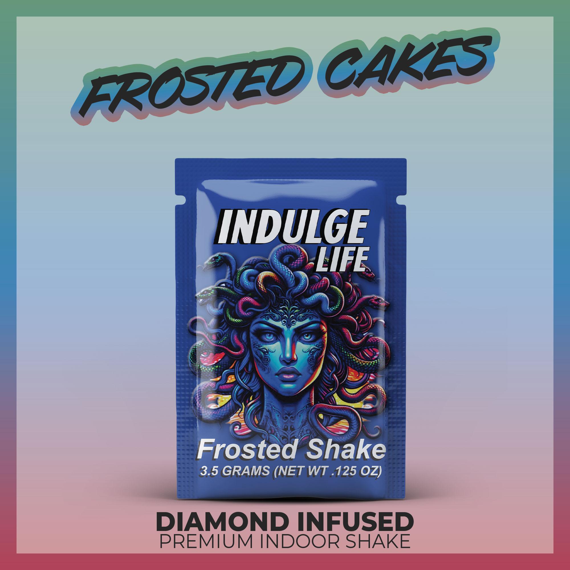 Photograph of product: Infused Flower - Indulge Life - Frosted Shake - Frosted Cakes - (Hybrid)  - 32.18% TH-oui