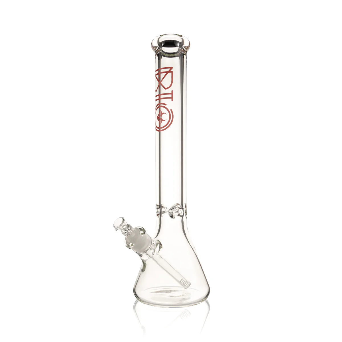 Photograph of product: BIO Glass Classic Beaker Water Pipe 16" - Red