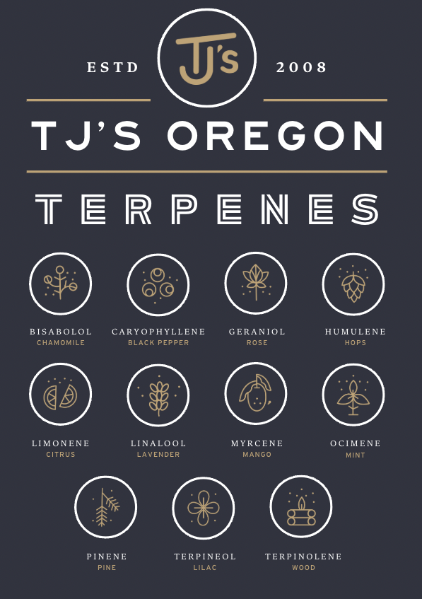 Photograph of product: TJ's Terpene Shirt | $30 - | XLARGE