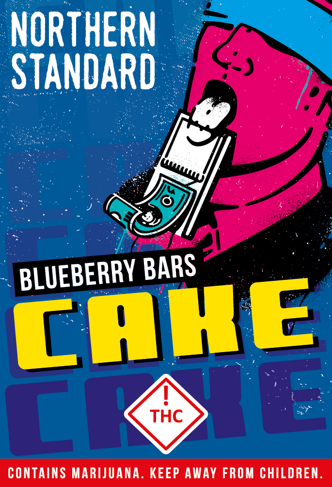 Photograph of product: CAKE - Blueberry Bars - All-In-One 1g