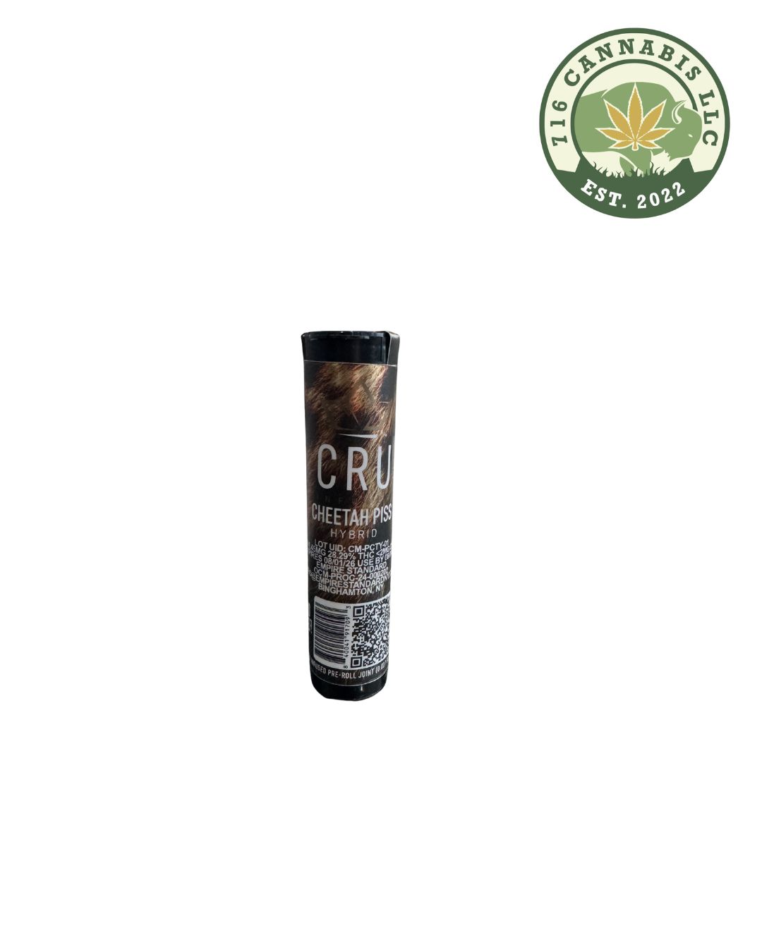 Photograph of product: CRU | Cheetah Piss Infused Pre-roll