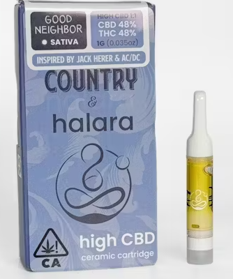 Photograph of Product: Country x Halara CBD/THC 1:1 Good Neighbor Cart