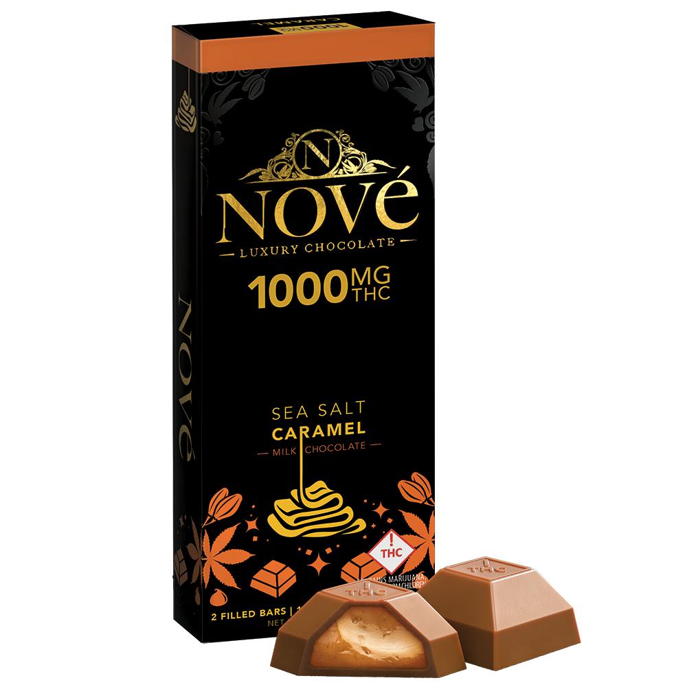 Photograph of product: Nove Chocolate Bar 1000mg - Sea Salt Caramel
