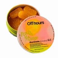 Photograph of product: Off Hours- Illuminate- PeachMango-Gummies- 100mg- 10ct tin