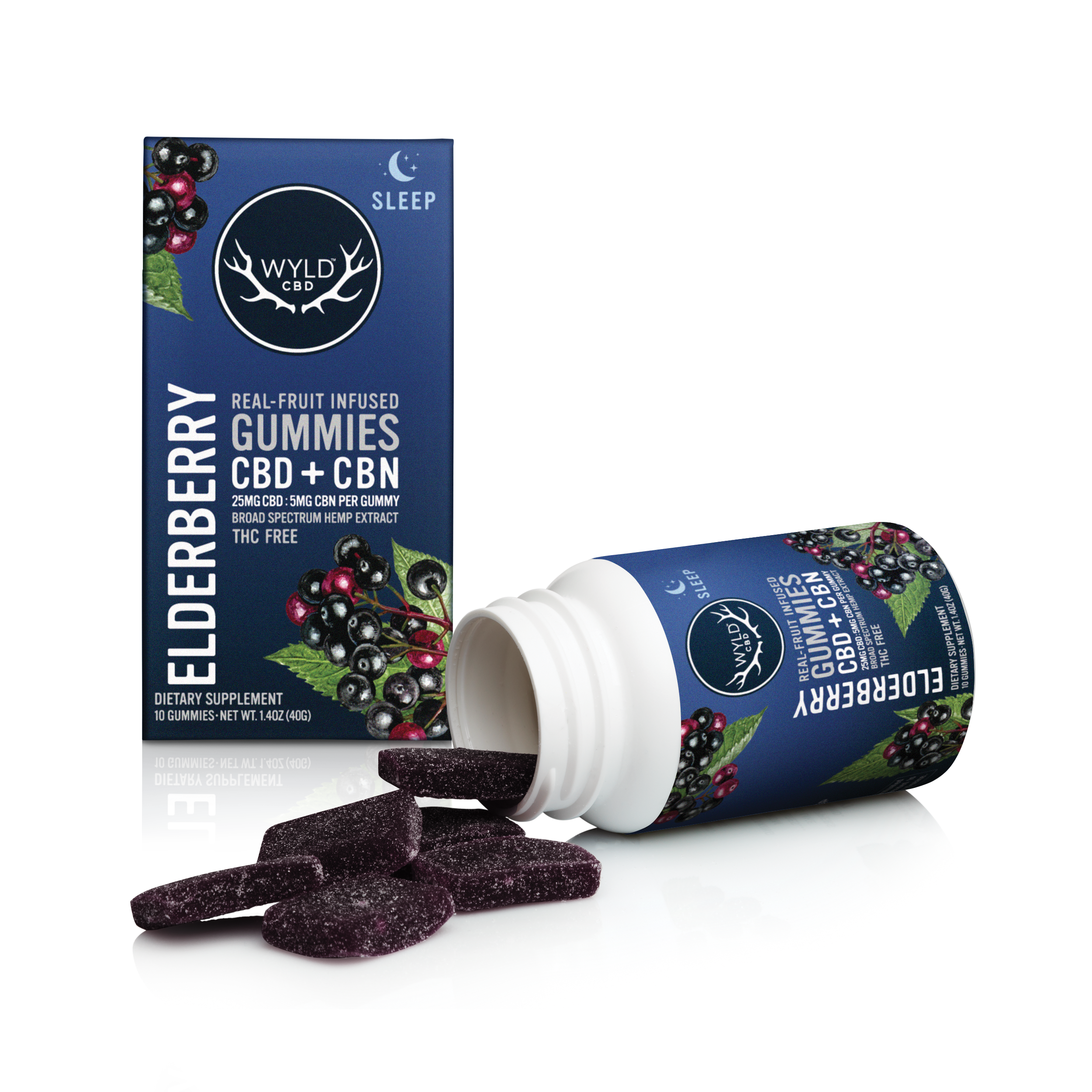 Photograph of product: Hemp CBN:CBD Gummy | Elderberry Sleep