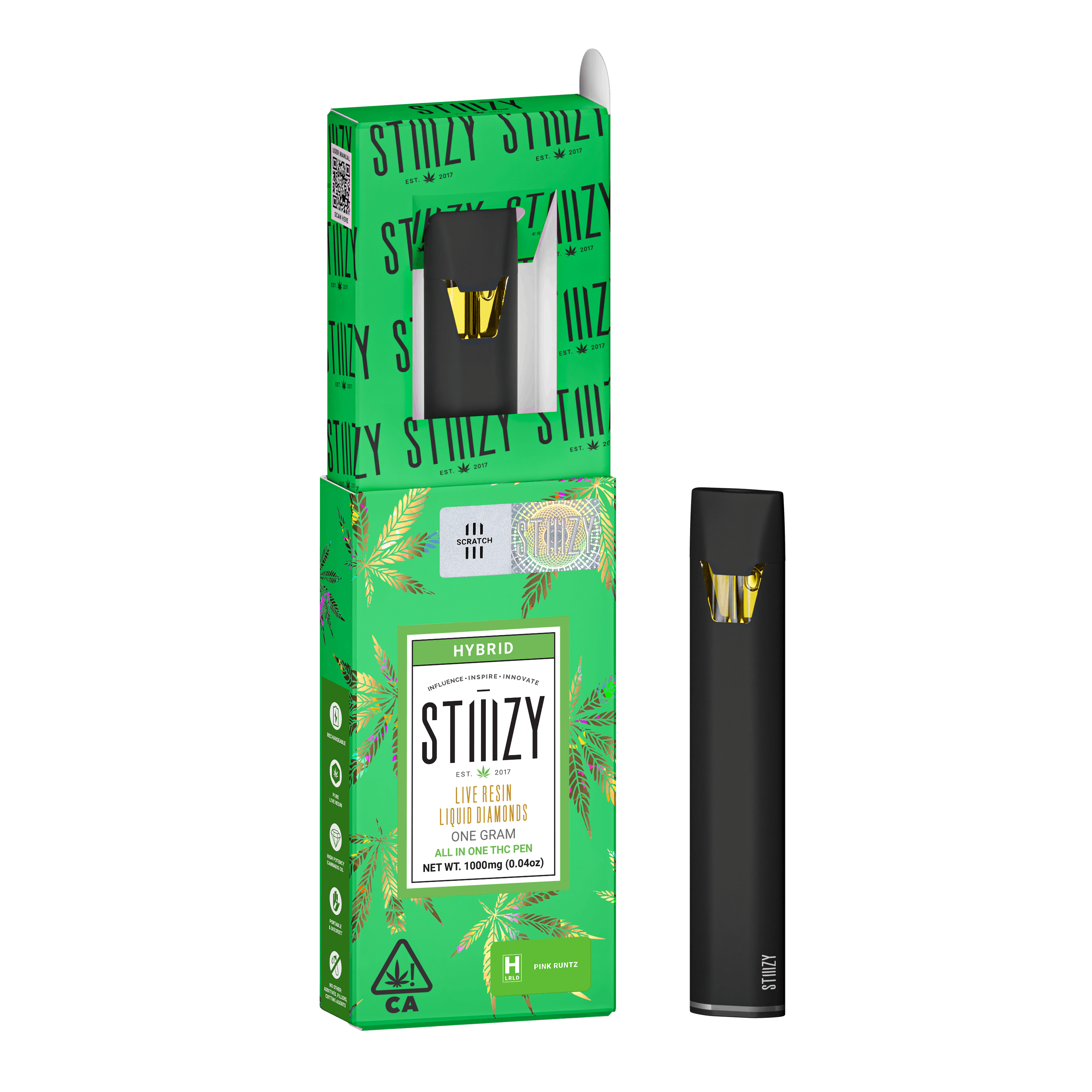 Photograph of product: Pink Runtz Live Resin All-In-One | 1g