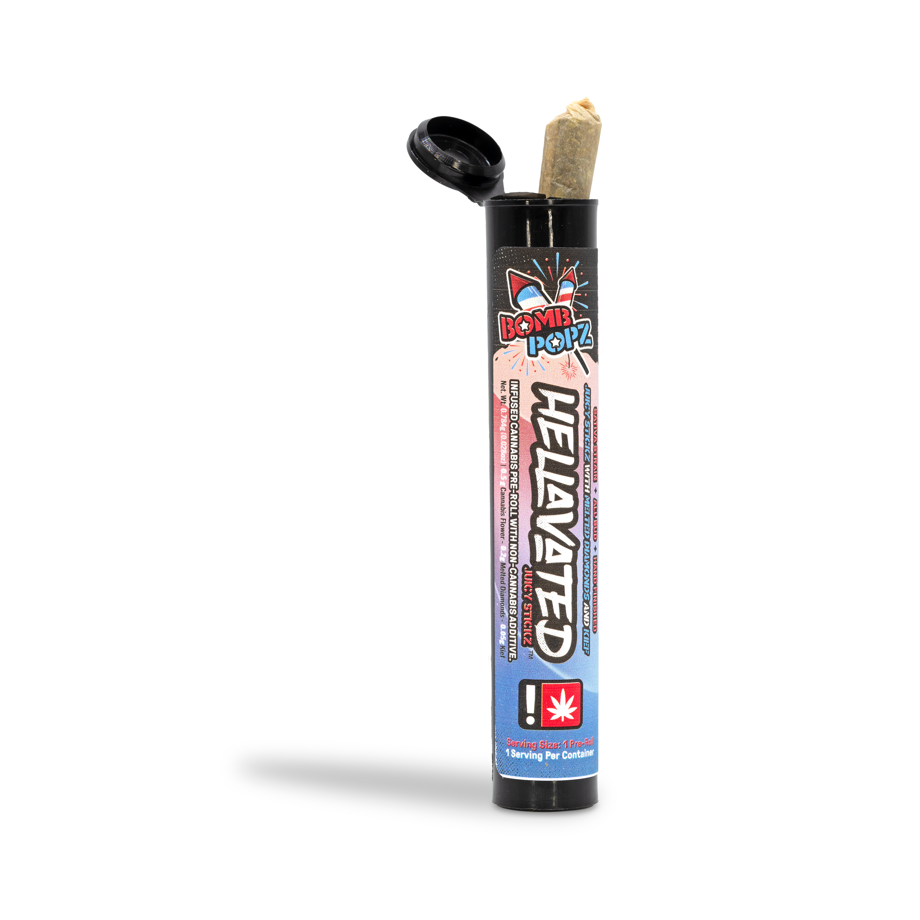 Photograph of product: Hellavated - Bomb Pop Infused Pre-roll