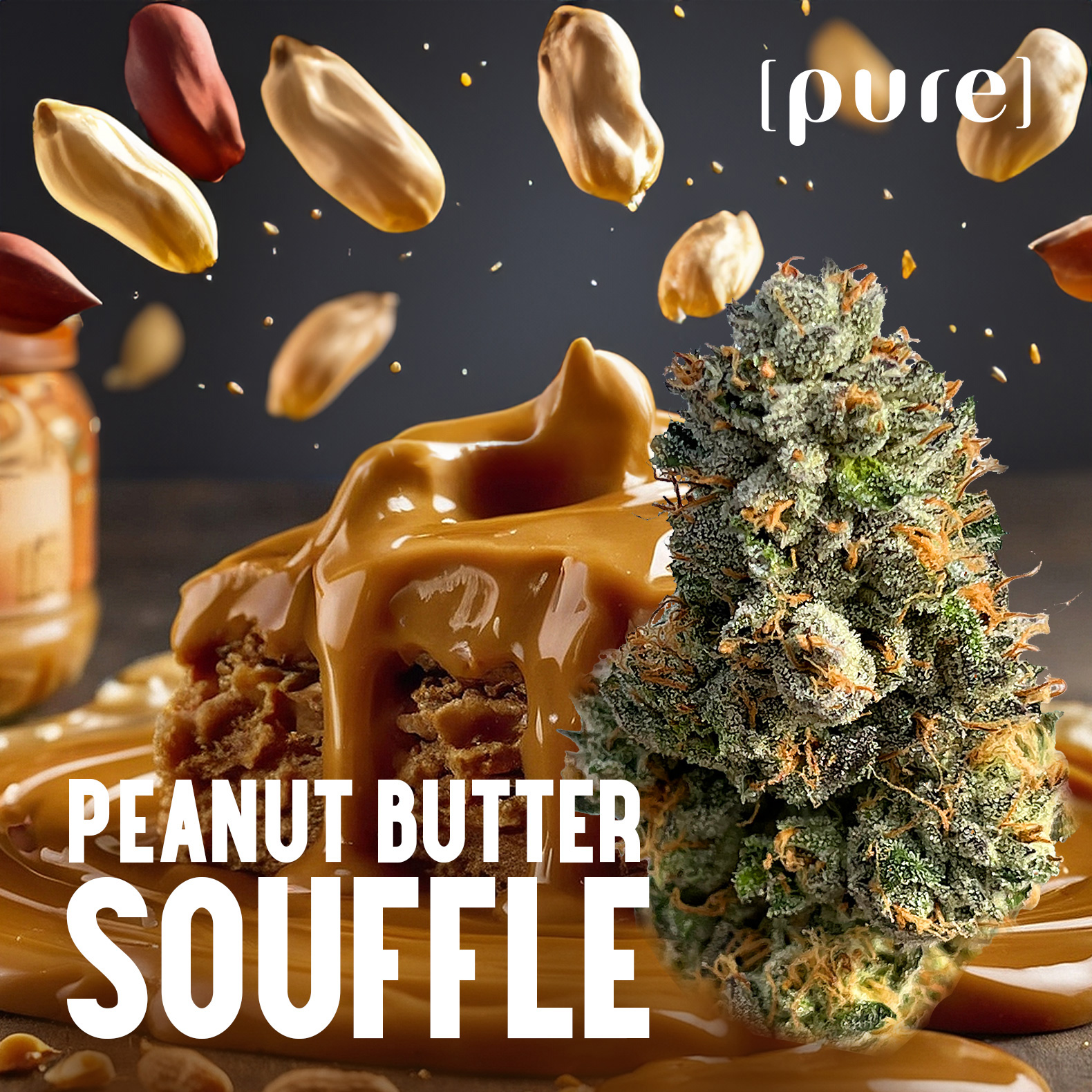 Photograph of product: Peanut Butter Souffle Pre-roll - 3 pack