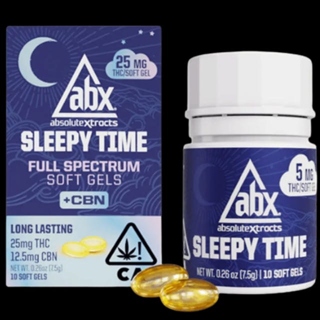 Photograph of product: Sleepy Time au chocolat Rosin CBN Soft Gels 25mg 30ct - 