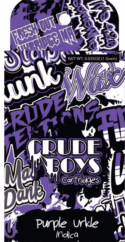 Photograph of product: Crude Boys | Purple Urkle | Vape | 1g