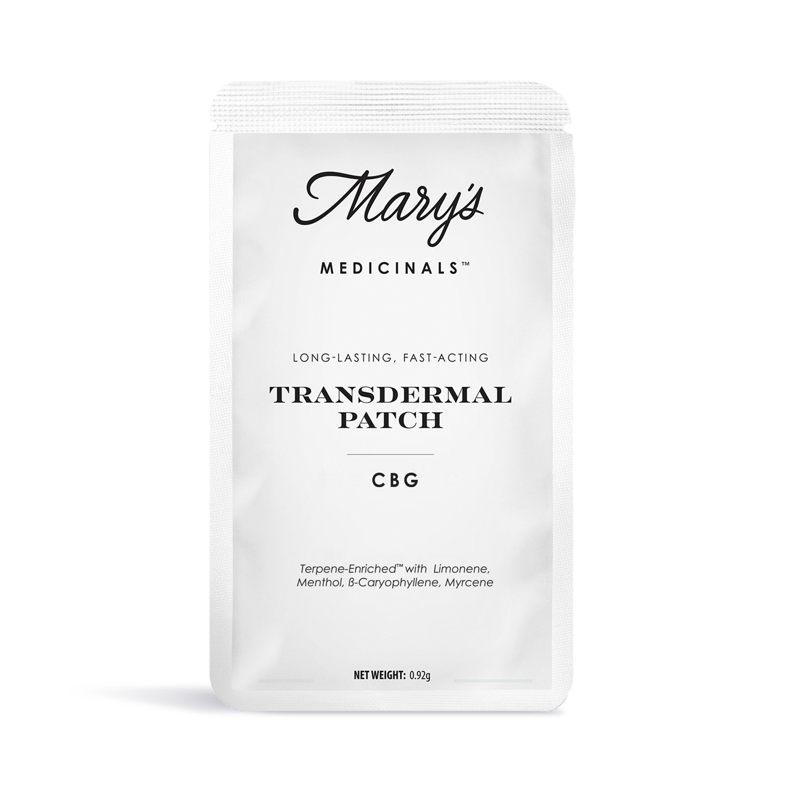 Photograph of Product: Mary's Medicinals CBG Transdermal Patch