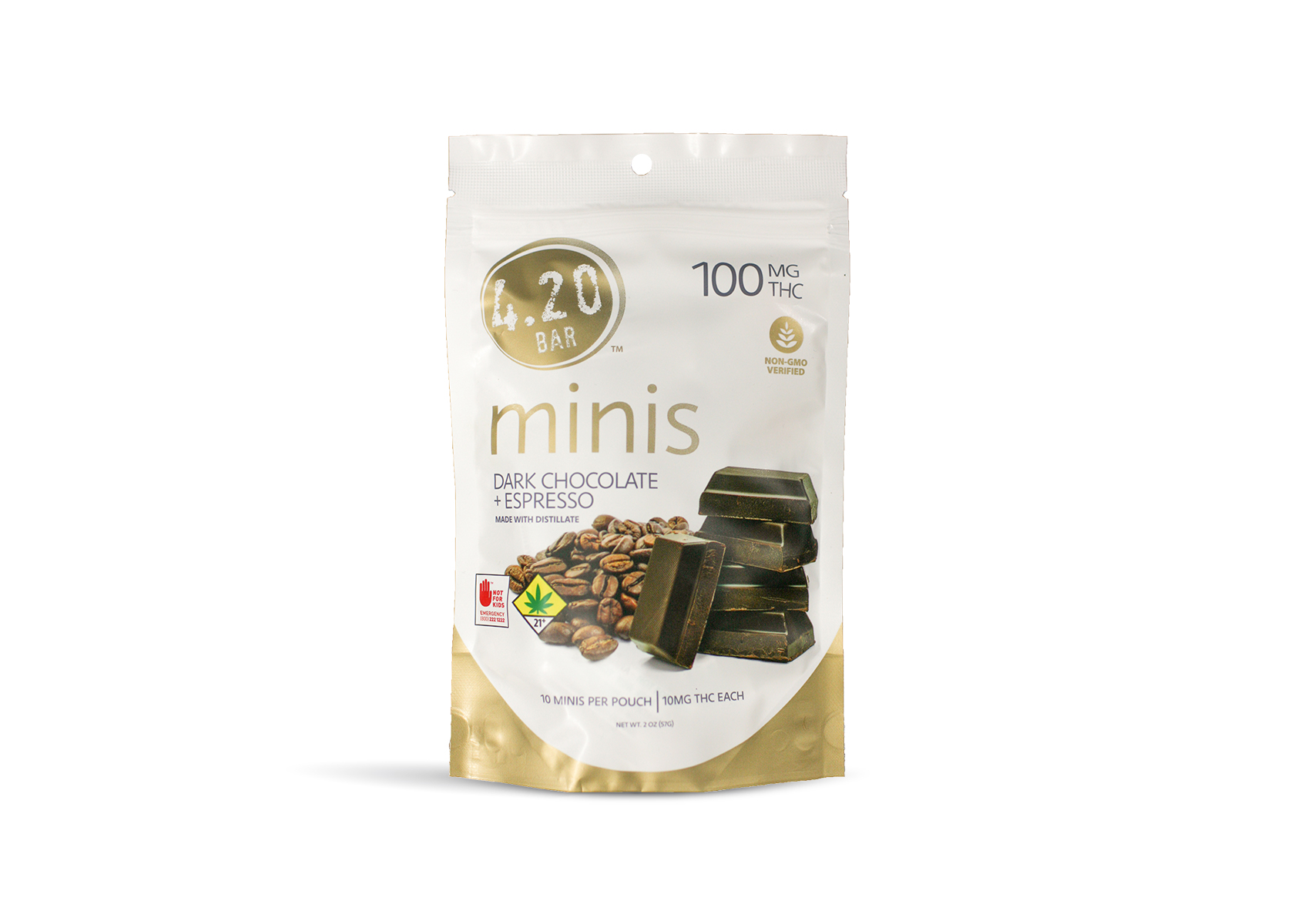 Photograph of product: Dark Chocolate Espresso Minis