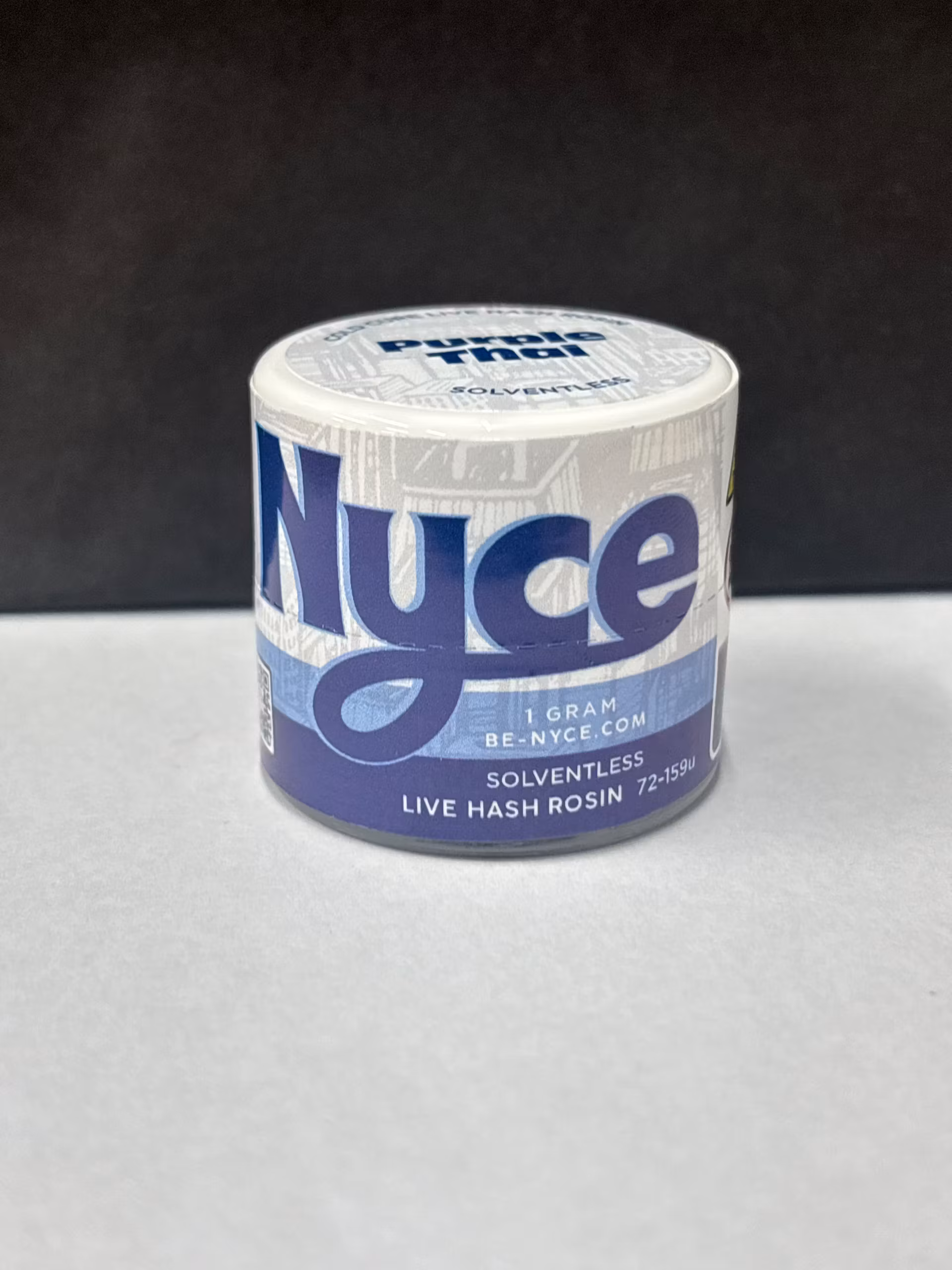 Photograph of product: Nyce I Live Rosin I Purple Thai Live Rosin