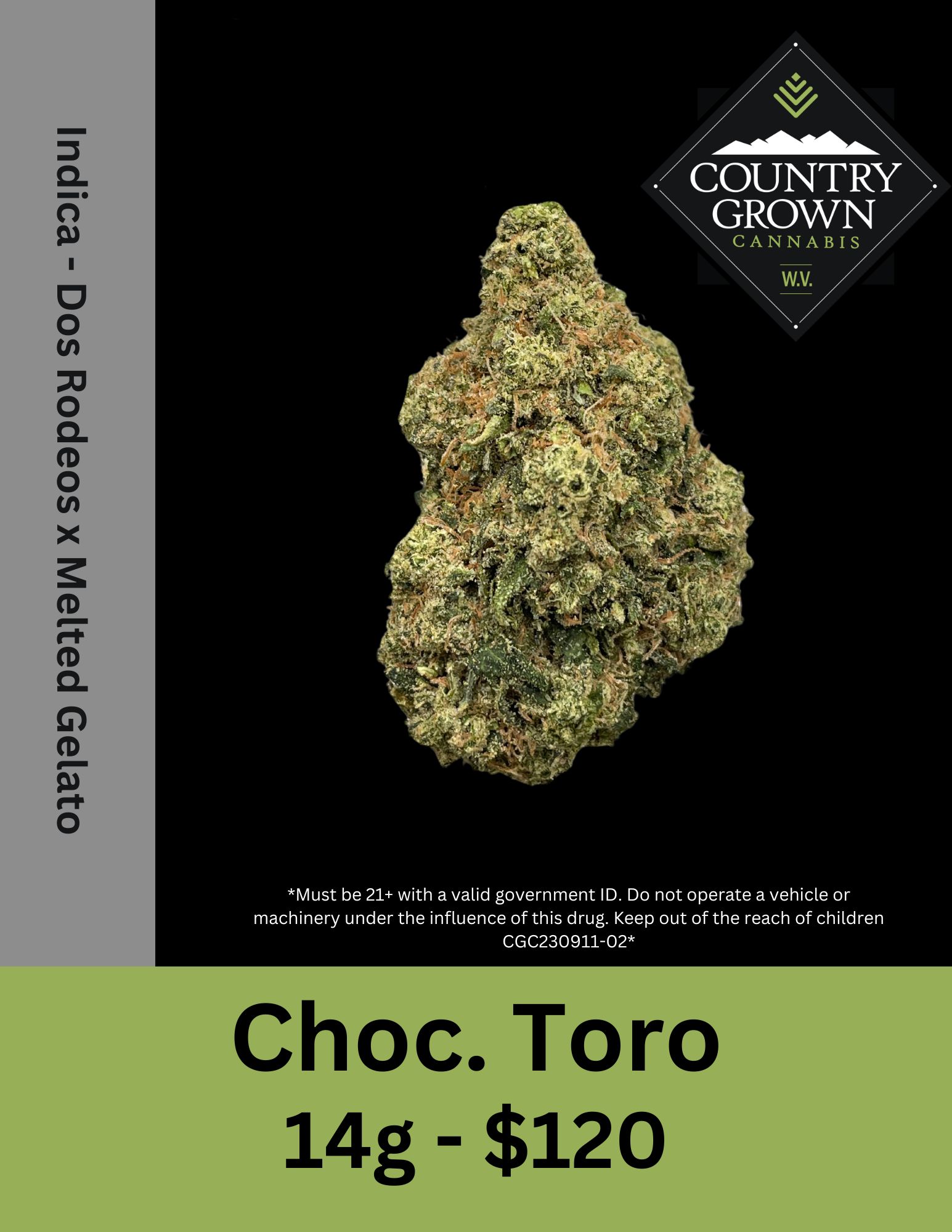Photograph of product: Choc Toro - 14g