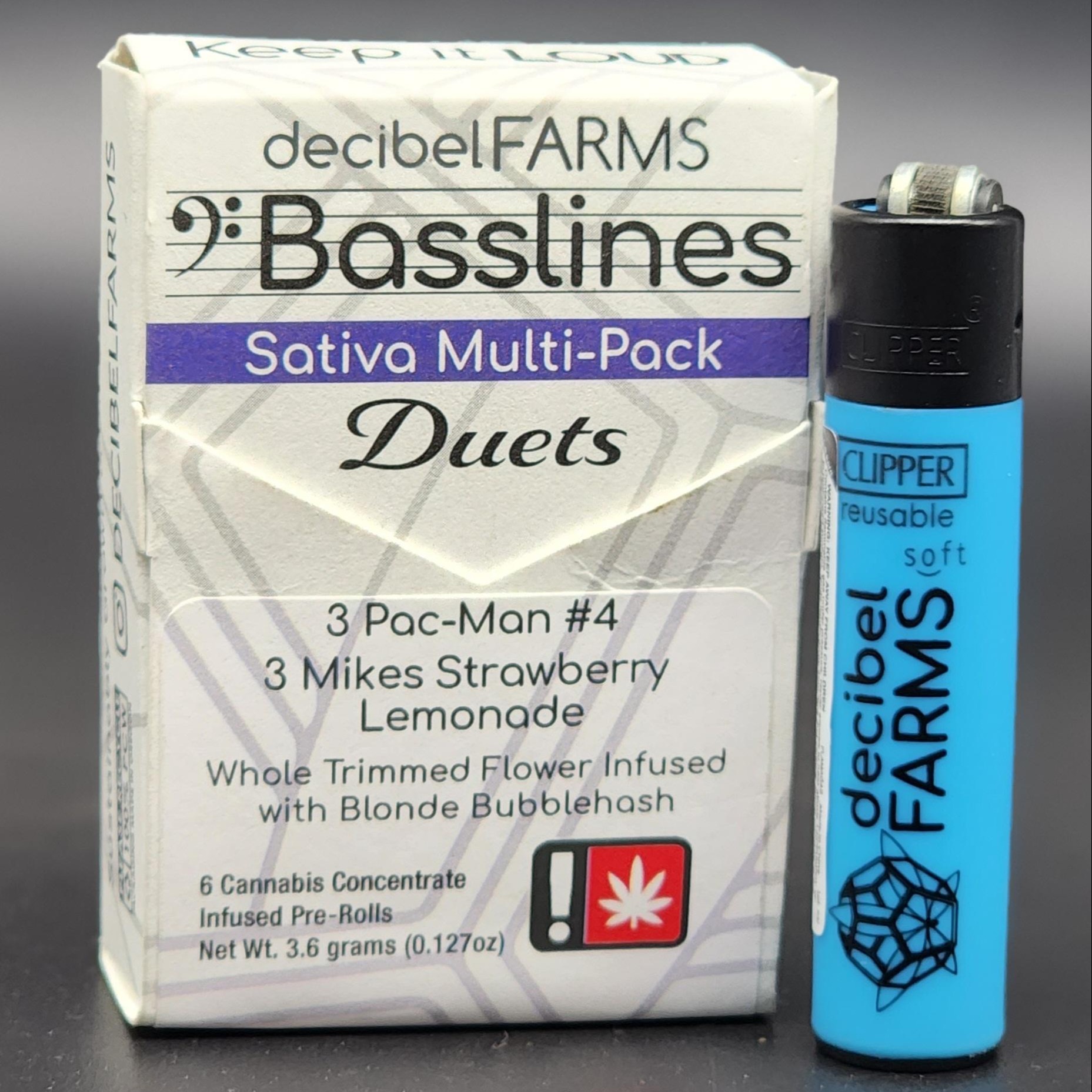 Photograph of product: Decibel - Basslines 6-pack -  Cafe Durban #18 / White Sands #10
