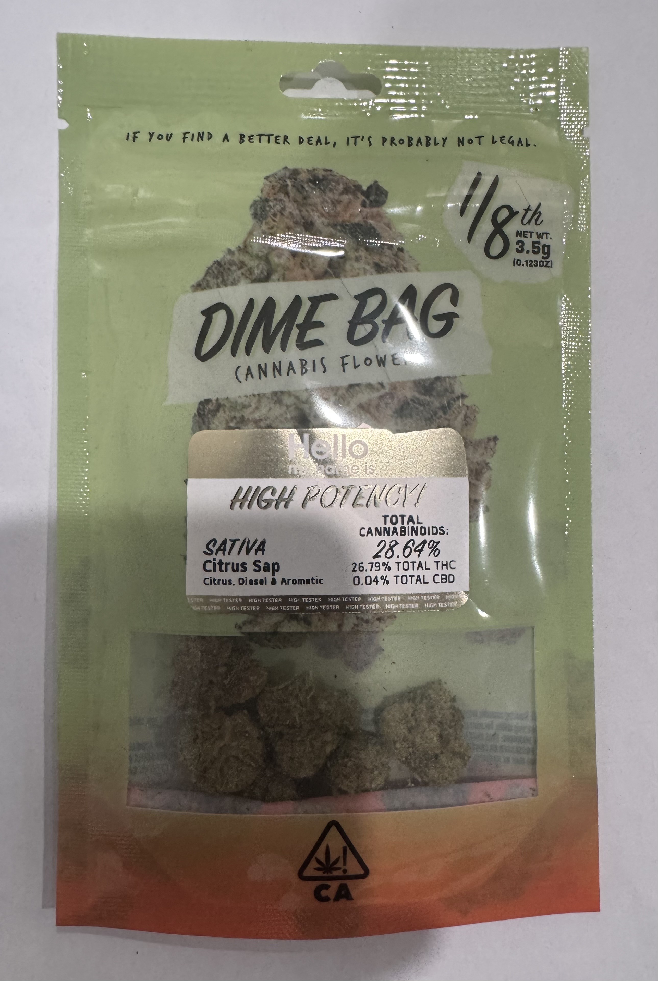 Photograph of product: CITRUS SAP 3.5G FLOWER - 3.5 G