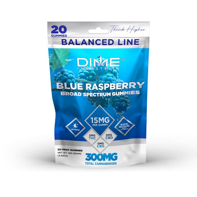 Photograph of product: Blue Raspberry | 20pk CBG Gummies