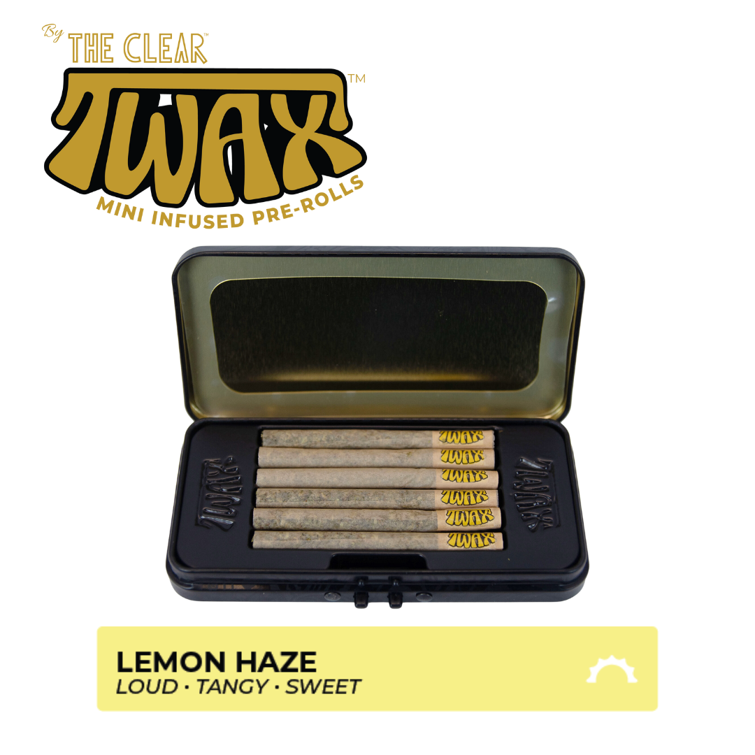 Photograph of product: TWAX - Lemon Haze (S) Infused Flavored Joint 6 Pack
