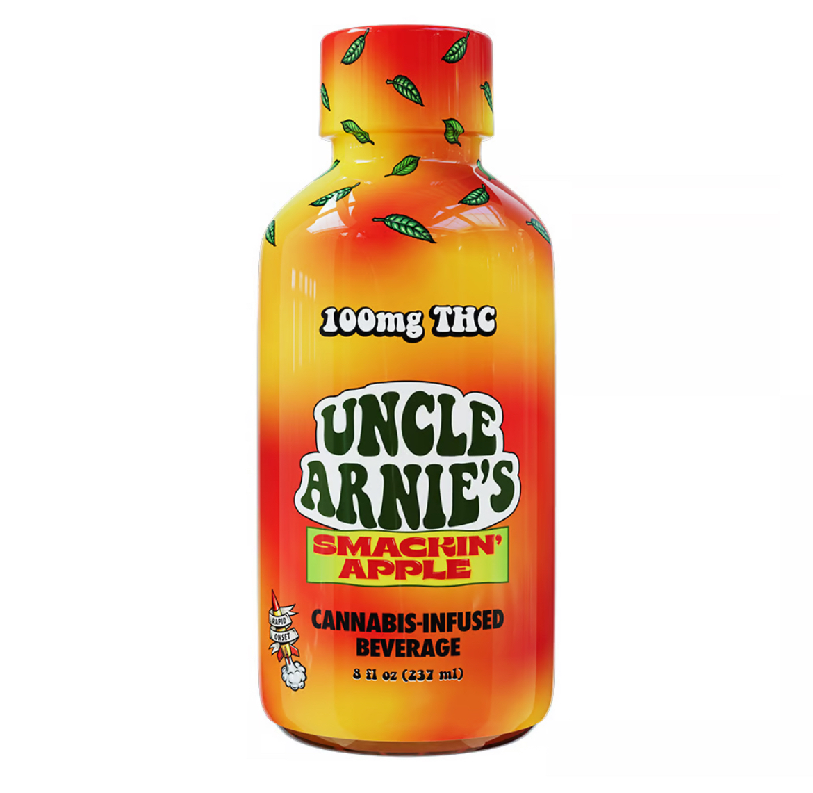 Photograph of product: UNCLE ARNIE'S Drink 100mg: Smackin Apple