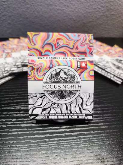 Photograph of product: Focus North - DULCE DE UVA - Live Rosin Cartridge - (.5g) - I