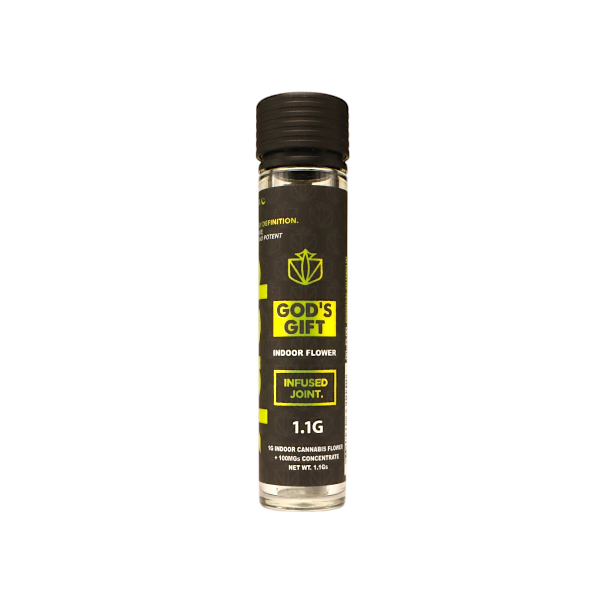 Photograph of product: Dank God's Gift 1.1g Infused Pre-Roll