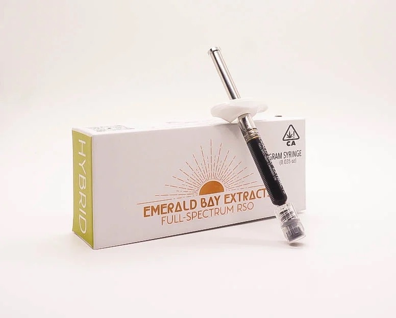 Photograph of product: Emerald Bay Extracts RSO Syringe - Wedding Cake